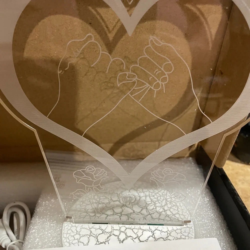 3D Heart LED Light Friendship